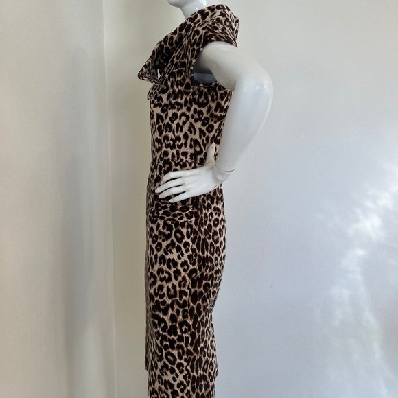 Animal print body con style dress by Etcetera Sz 2 - Picture 3 of 7